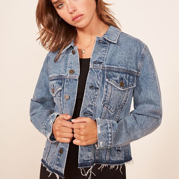 reformation jean jacket